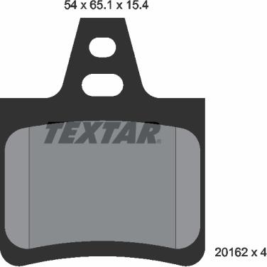 Textar 2016203 - Brake Pad Set, disc brake onlydrive.pro