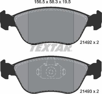 Textar 2149201 - Jarrupala, levyjarru onlydrive.pro