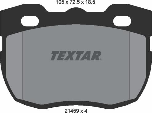 Textar 2145901 - Brake Pad Set, disc brake onlydrive.pro