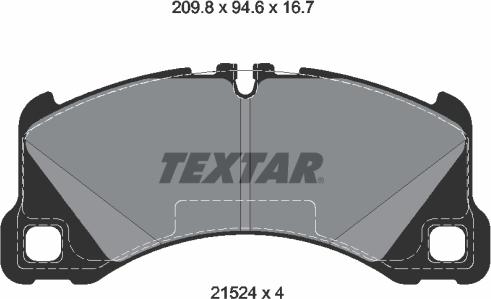 Textar 2152401 - Jarrupala, levyjarru onlydrive.pro