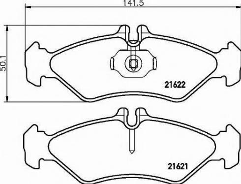 Textar 2162170 - Brake Pad Set, disc brake onlydrive.pro