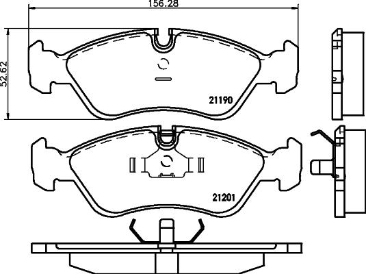 Textar 2119003 - Brake Pad Set, disc brake onlydrive.pro