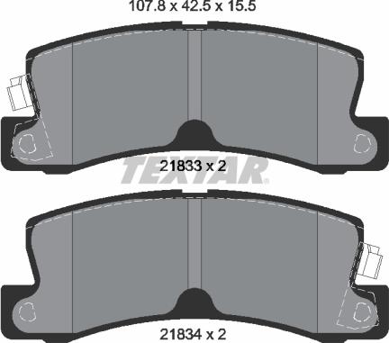 Textar 2183301 - Piduriklotsi komplekt,ketaspidur onlydrive.pro