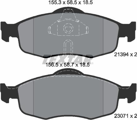 Textar 2139408 - Piduriklotsi komplekt,ketaspidur onlydrive.pro