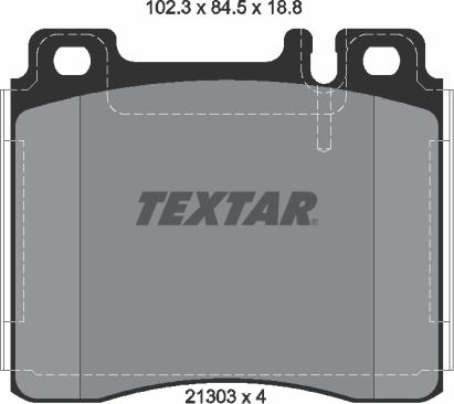 Textar 2130304 - Jarrupala, levyjarru onlydrive.pro