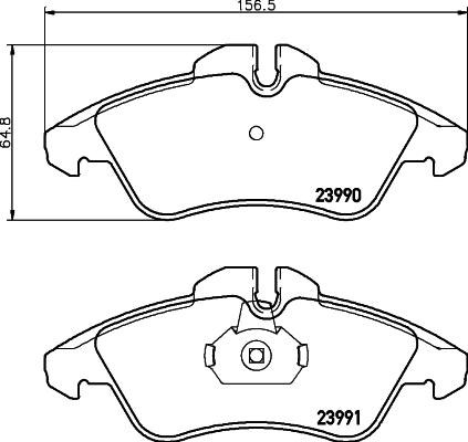 Textar 2399001 - Brake Pad Set, disc brake onlydrive.pro