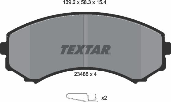 Textar 2348801 - Jarrupala, levyjarru onlydrive.pro