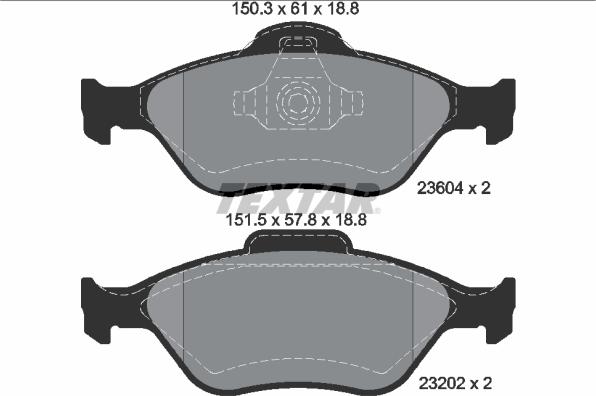 Textar 2360406 - Jarrupala, levyjarru onlydrive.pro