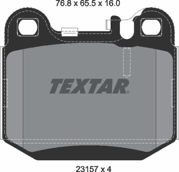 Textar 2315702 - Тормозные колодки, дисковые, комплект onlydrive.pro