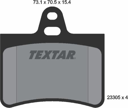 Textar 2330501 - Brake Pad Set, disc brake onlydrive.pro