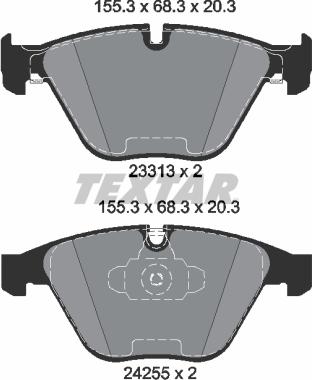 Textar 2331301 - Piduriklotsi komplekt,ketaspidur onlydrive.pro