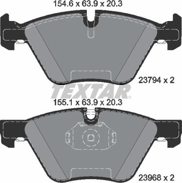 Textar 2379401 - Brake Pad Set, disc brake onlydrive.pro