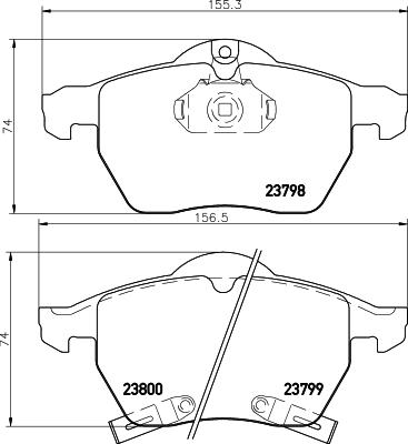 Textar 2379801 - Brake Pad Set, disc brake onlydrive.pro