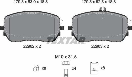 Textar 2296201 - Jarrupala, levyjarru onlydrive.pro