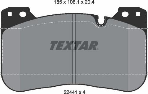 Textar 2244101 - Bremžu uzliku kompl., Disku bremzes onlydrive.pro