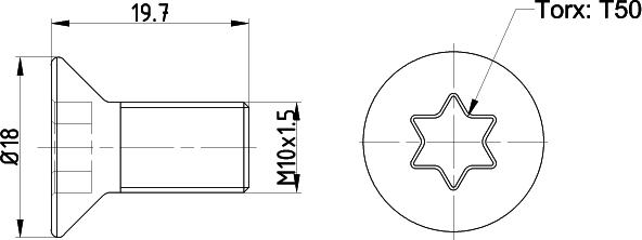 Textar TPM0016 - Skrūve, Bremžu disks onlydrive.pro