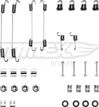 TOMEX brakes TX 40-42 - Lisakomplekt, Piduriklotsid onlydrive.pro