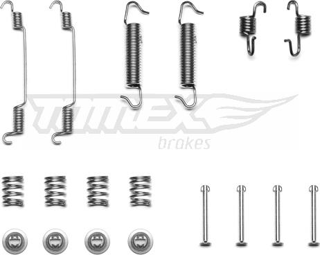 TOMEX brakes TX 40-47 - Accessory Kit, brake shoes onlydrive.pro
