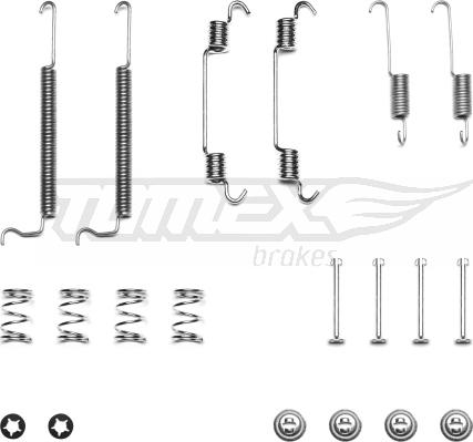 TOMEX brakes TX 40-57 - Piederumu komplekts, Bremžu loki onlydrive.pro