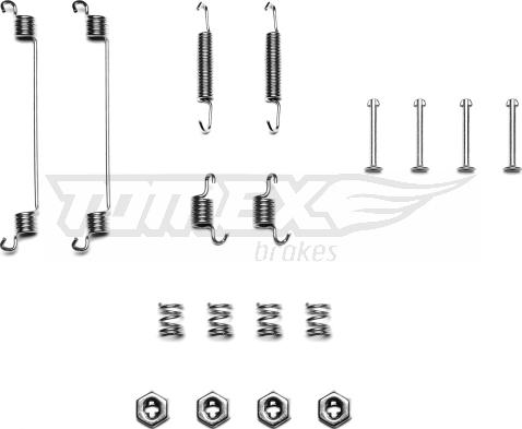 TOMEX brakes TX 40-09 - Piederumu komplekts, Bremžu loki onlydrive.pro