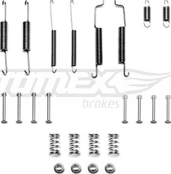 TOMEX brakes TX 40-15 - Piederumu komplekts, Bremžu loki onlydrive.pro