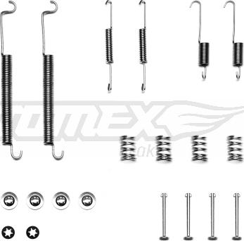TOMEX brakes TX 40-18 - Accessory Kit, brake shoes onlydrive.pro