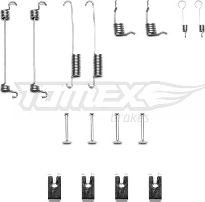 TOMEX brakes TX 40-38 - Accessory Kit, brake shoes onlydrive.pro
