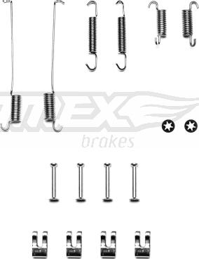 TOMEX brakes TX 40-22 - Accessory Kit, brake shoes onlydrive.pro