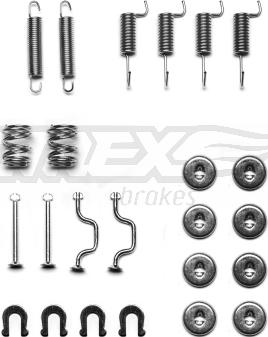 TOMEX brakes TX 42-09 - Accessory Kit, brake shoes onlydrive.pro