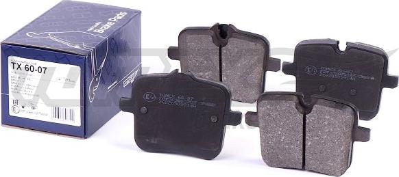 TOMEX brakes TX 60-07 - Bremžu uzliku kompl., Disku bremzes onlydrive.pro