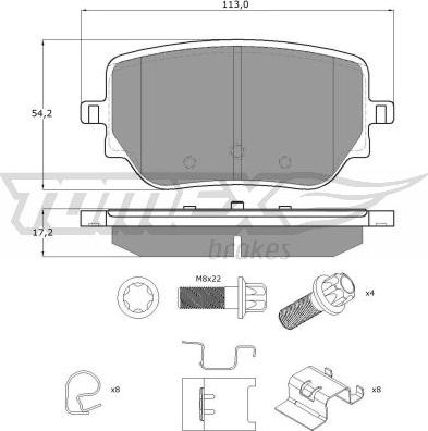 TOMEX brakes TX 19-49 - Brake Pad Set, disc brake onlydrive.pro