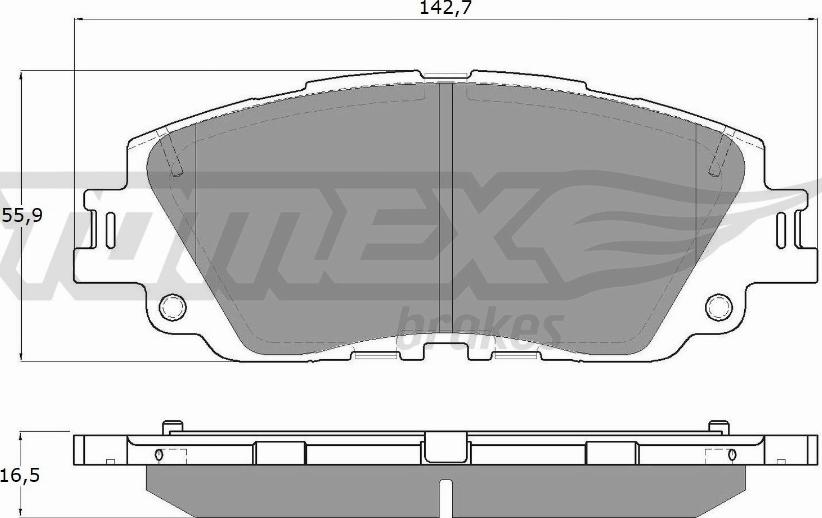 TOMEX brakes TX 19-64 - Brake Pad Set, disc brake onlydrive.pro