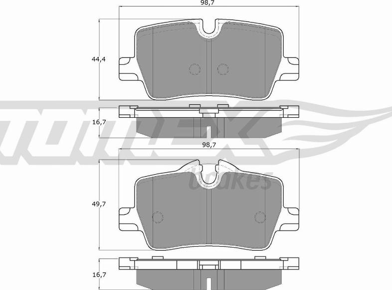 TOMEX brakes TX 19-85 - Brake Pad Set, disc brake onlydrive.pro