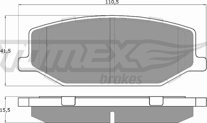 TOMEX brakes TX 19-36 - Тормозные колодки, дисковые, комплект onlydrive.pro