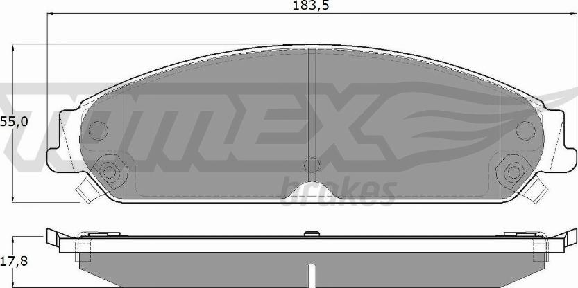 TOMEX brakes TX 19-20 - Brake Pad Set, disc brake onlydrive.pro