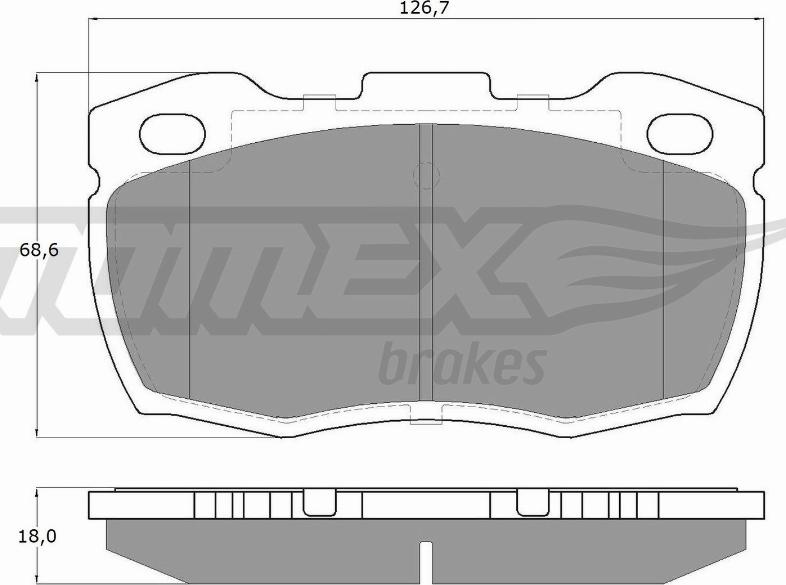 TOMEX brakes TX 19-23 - Brake Pad Set, disc brake onlydrive.pro