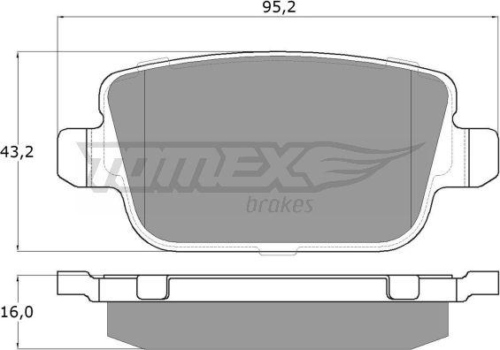 TOMEX brakes TX 14-48 - Brake Pad Set, disc brake onlydrive.pro