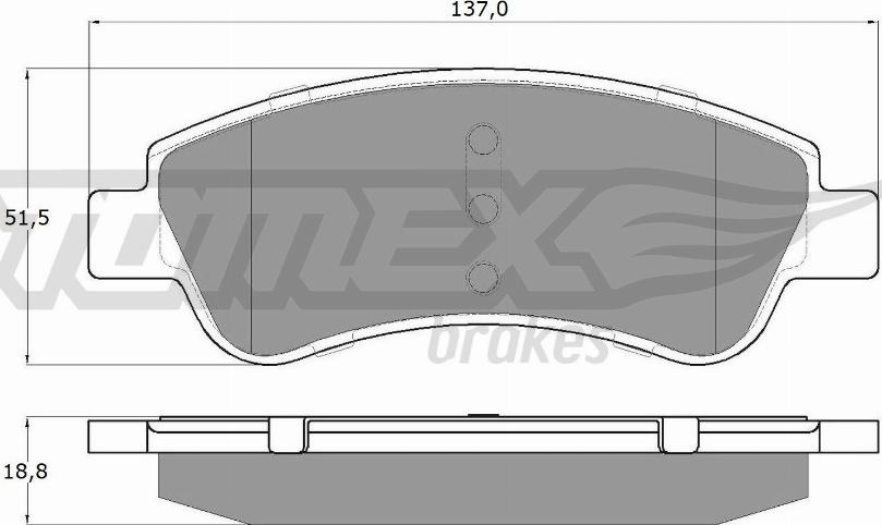 TOMEX brakes TX 14-64 - Brake Pad Set, disc brake onlydrive.pro