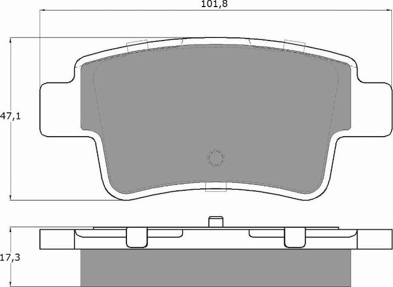 TOMEX brakes TX 14-62 - Brake Pad Set, disc brake onlydrive.pro