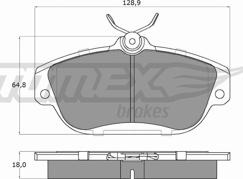 TOMEX brakes TX 14-01 - Brake Pad Set, disc brake onlydrive.pro