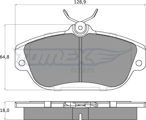 TOMEX brakes TX 14-01 - Piduriklotsi komplekt,ketaspidur onlydrive.pro