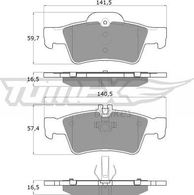 TOMEX brakes TX 14-30 - Brake Pad Set, disc brake onlydrive.pro