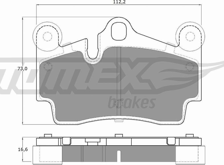 TOMEX brakes TX 14-76 - Brake Pad Set, disc brake onlydrive.pro