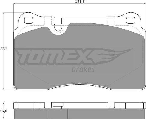 TOMEX brakes TX 14-73 - Piduriklotsi komplekt,ketaspidur onlydrive.pro