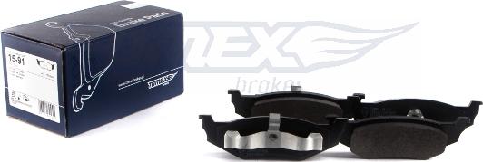 TOMEX brakes TX 15-91 - Stabdžių trinkelių rinkinys, diskinis stabdys onlydrive.pro