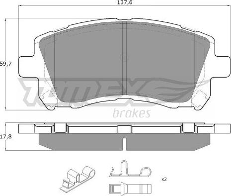 TOMEX brakes TX 15-45 - Brake Pad Set, disc brake onlydrive.pro