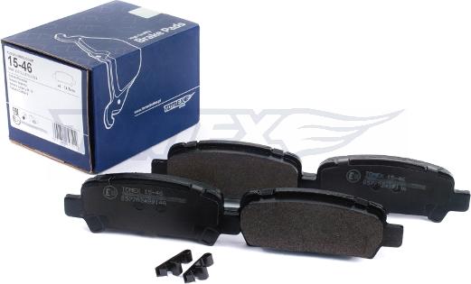 TOMEX brakes TX 15-46 - Brake Pad Set, disc brake onlydrive.pro