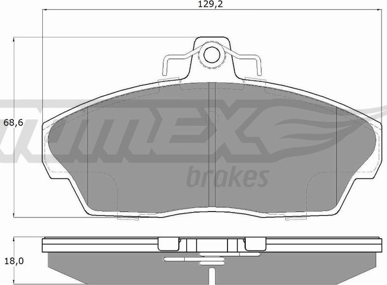 TOMEX brakes TX 15-40 - Тормозные колодки, дисковые, комплект onlydrive.pro