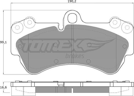 TOMEX brakes TX 15-16 - Тормозные колодки, дисковые, комплект onlydrive.pro