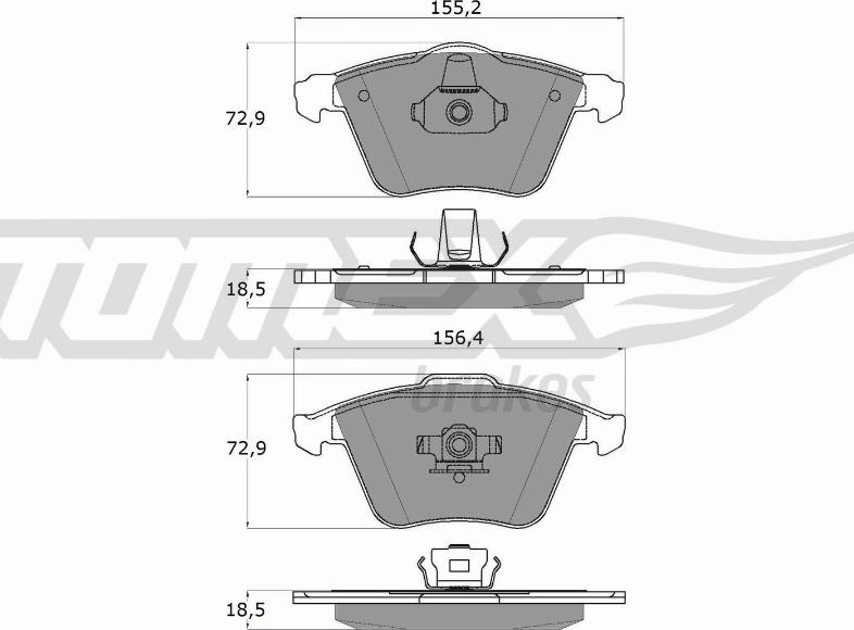 TOMEX brakes TX 15-26 - Brake Pad Set, disc brake onlydrive.pro